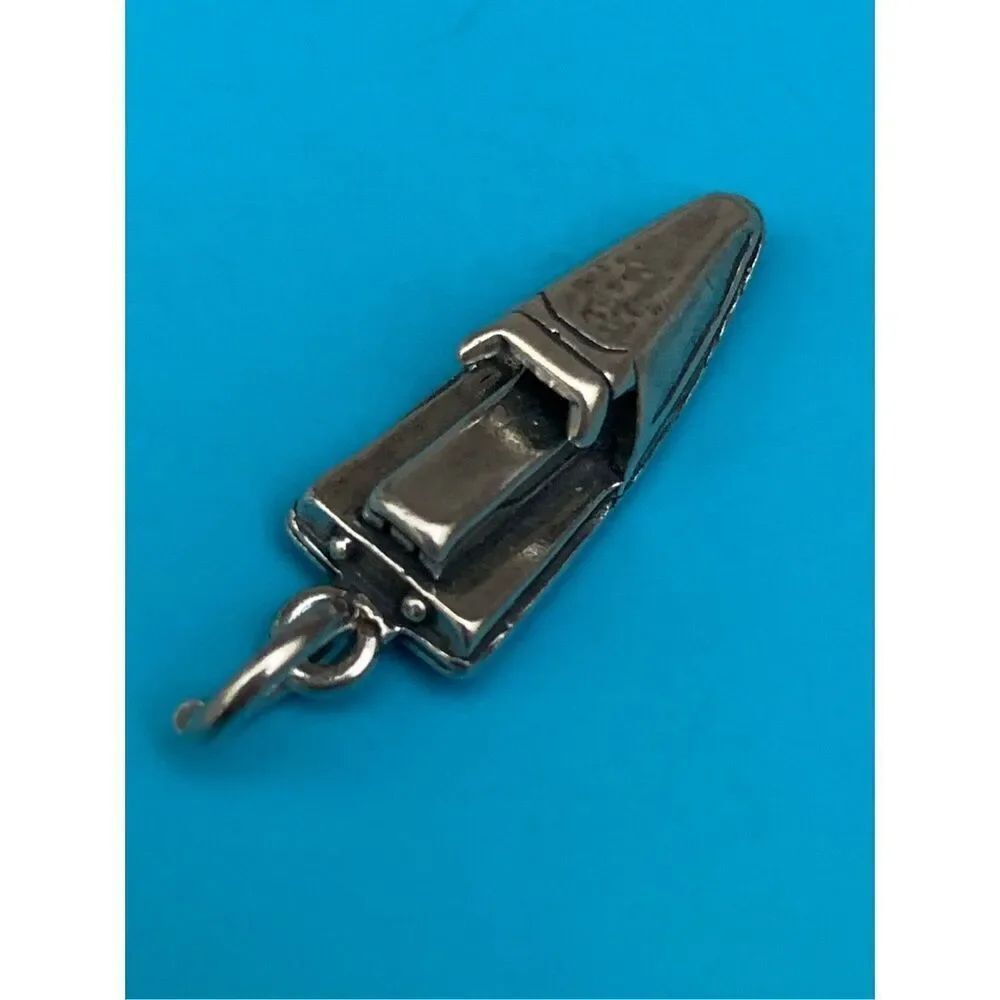 .925 Vintage Jet Ski Sterling Silver Jewelry Charm #sports #water